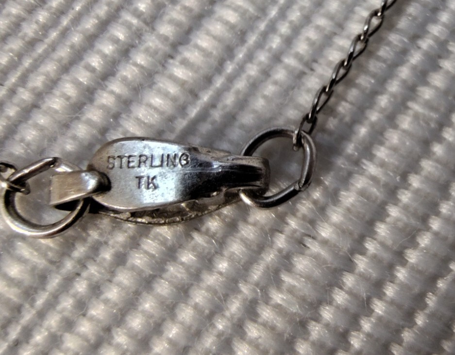 NVC Nataliya V Collister Silver 925 Round Letter “P” Pendant On Silver Chain