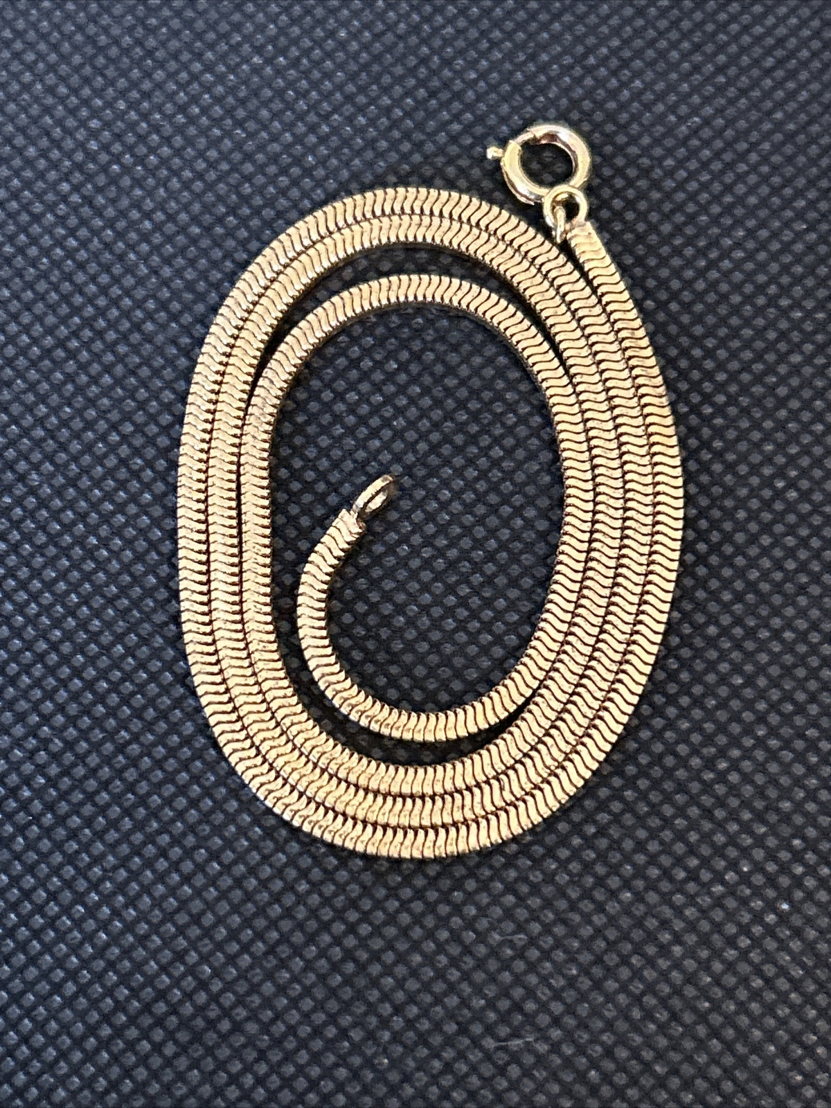 Necklace Chain Snake High Quality Gold Plated Gold Tone Americ KJ 19” GERMANY