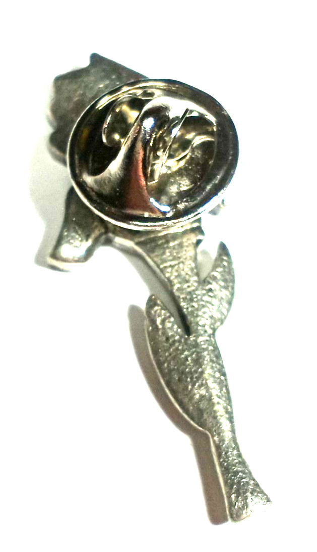 Vintage Silver Color CLIFT ” Iris Tac Pin/Brooch signed