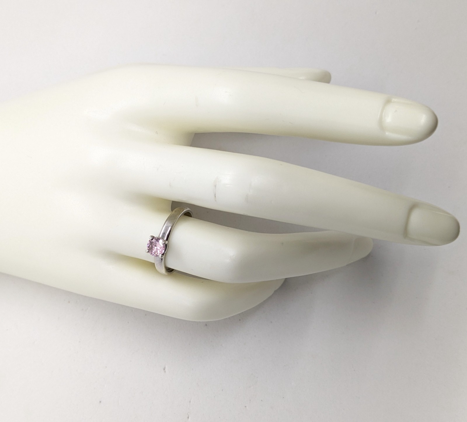Vintage Luxury RING Silver 925 with Chic Bright Stone -size: 7.5US (17.5mm)| #40