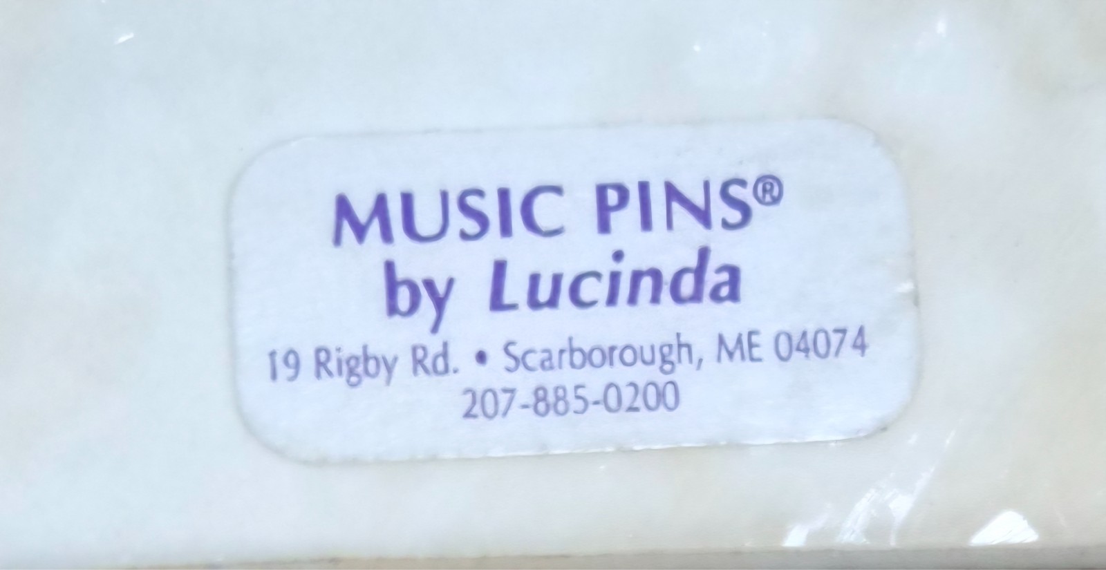 Vintage Music Pins by Lucinda USA Pink Clef & Glitter Eighth Notes Pin / Brooch