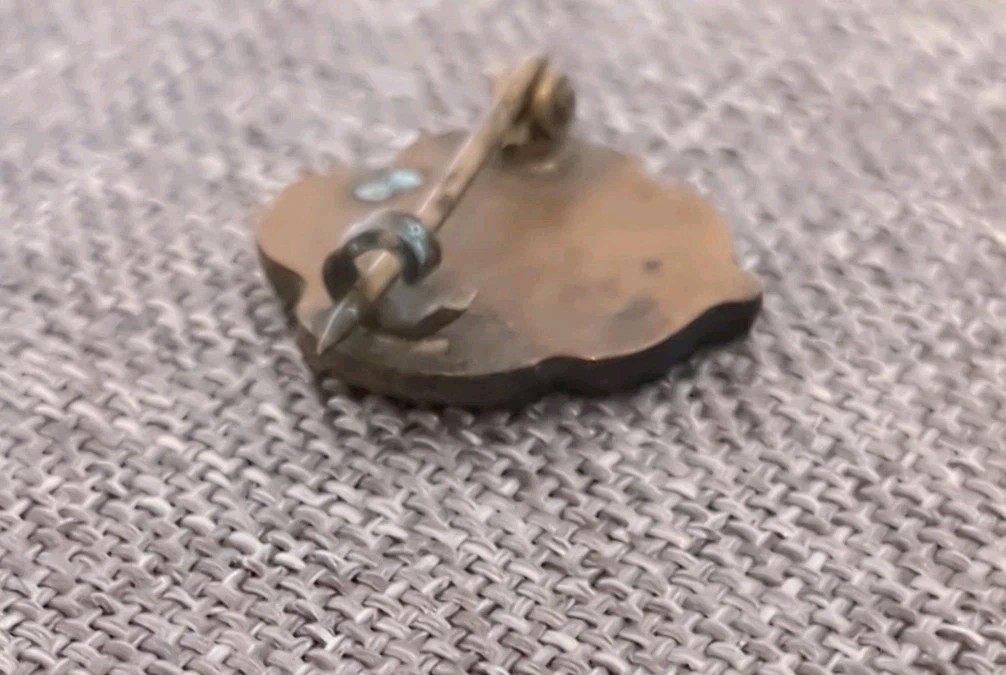 Antique Art Nouveau Face of A Lady Brooch Pin Portrait Brooch C Clasp