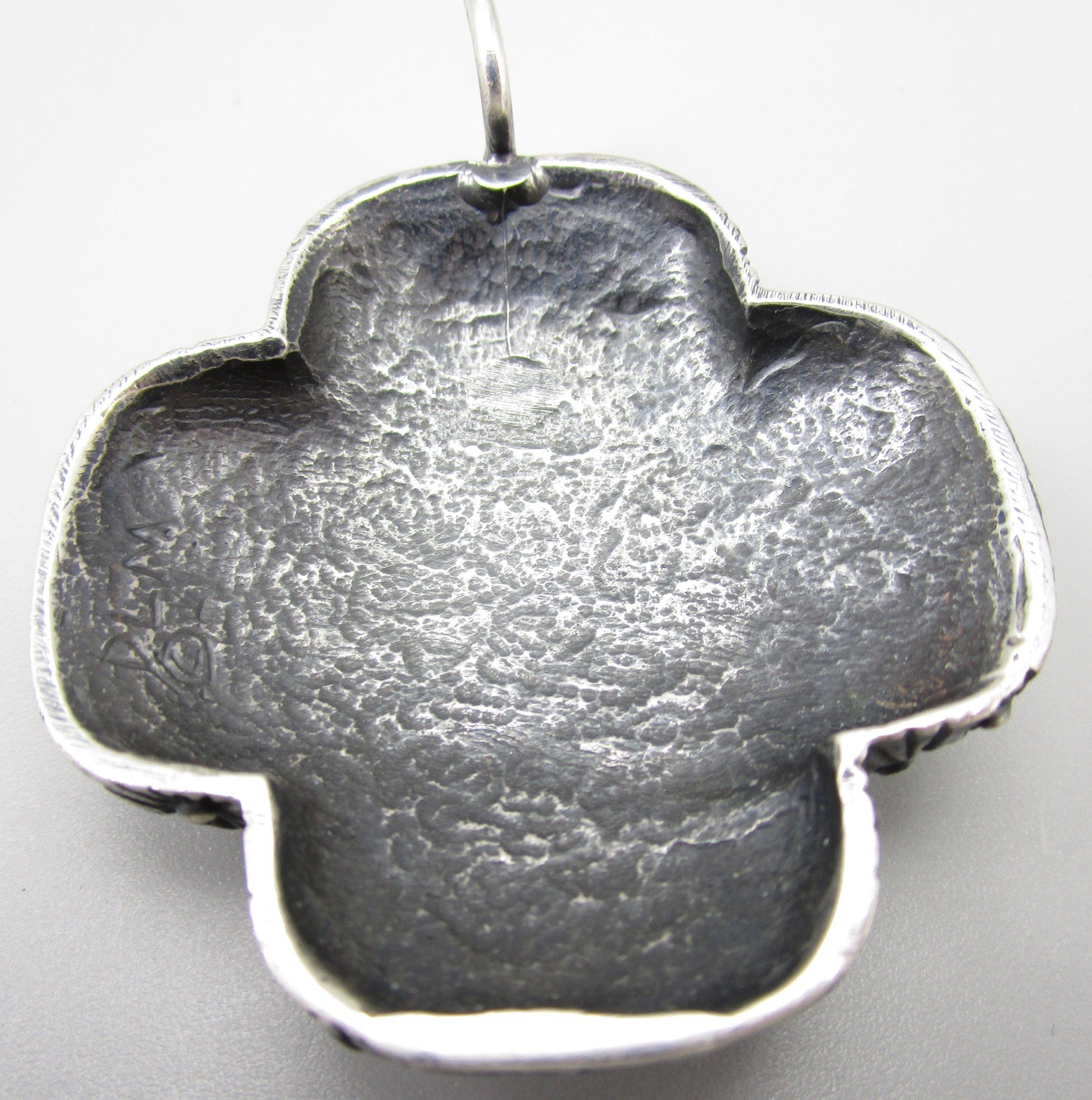 DIAN MALOUF STERLING SILVER 1 3/4″ PUFFY CROSS PENDANT ENHANCER – 31.6G