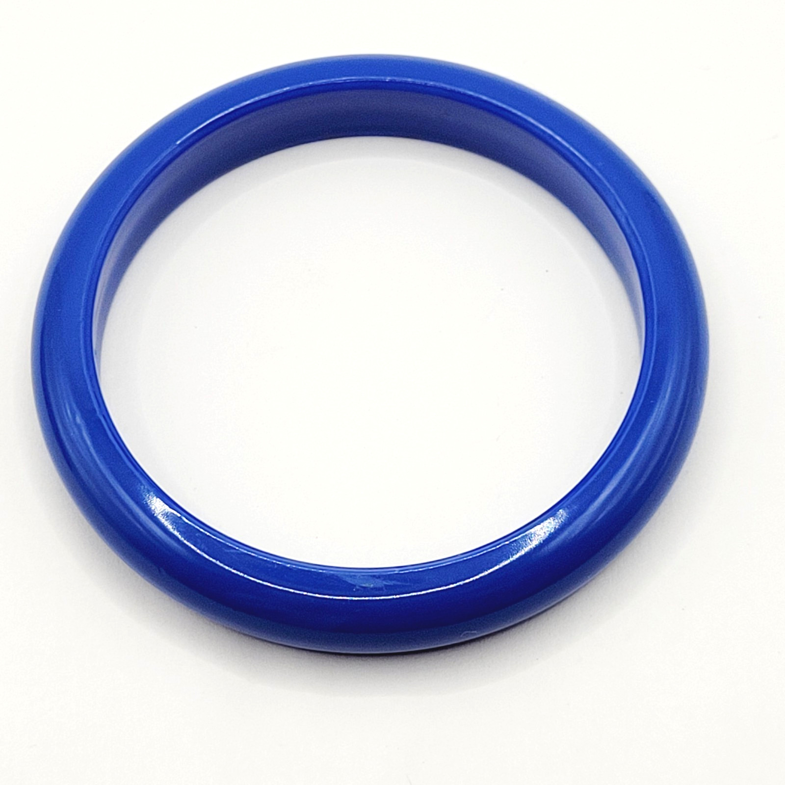 3 Blue Color Different Shape Size Bangle Bracelet Retro Style Vintage 1980s