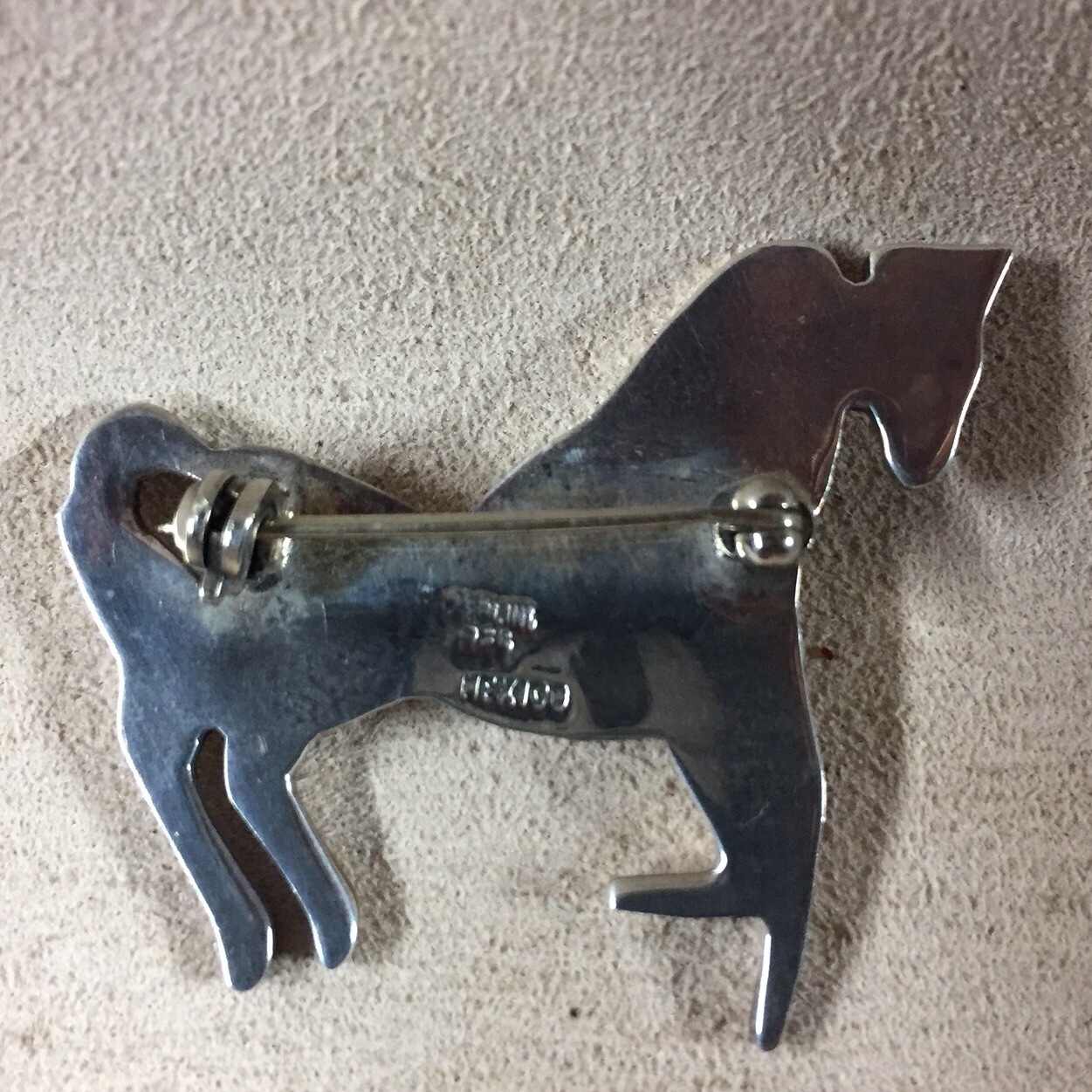 VTG Sterling Silver Mexico Horse Brooch