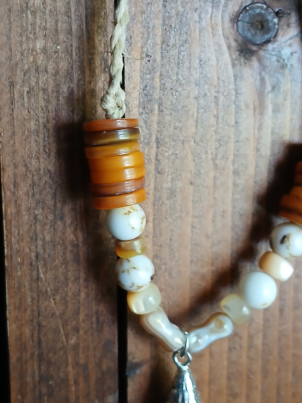 Ocean Shell Necklace Hemp Cord Hippie Boho Travel Beach Wear Friend’s Gift