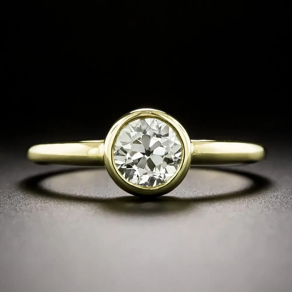 1.24Ct Lab-Created Diamond Solitaire Engagement Wedding Ring In 14K Gold Finish