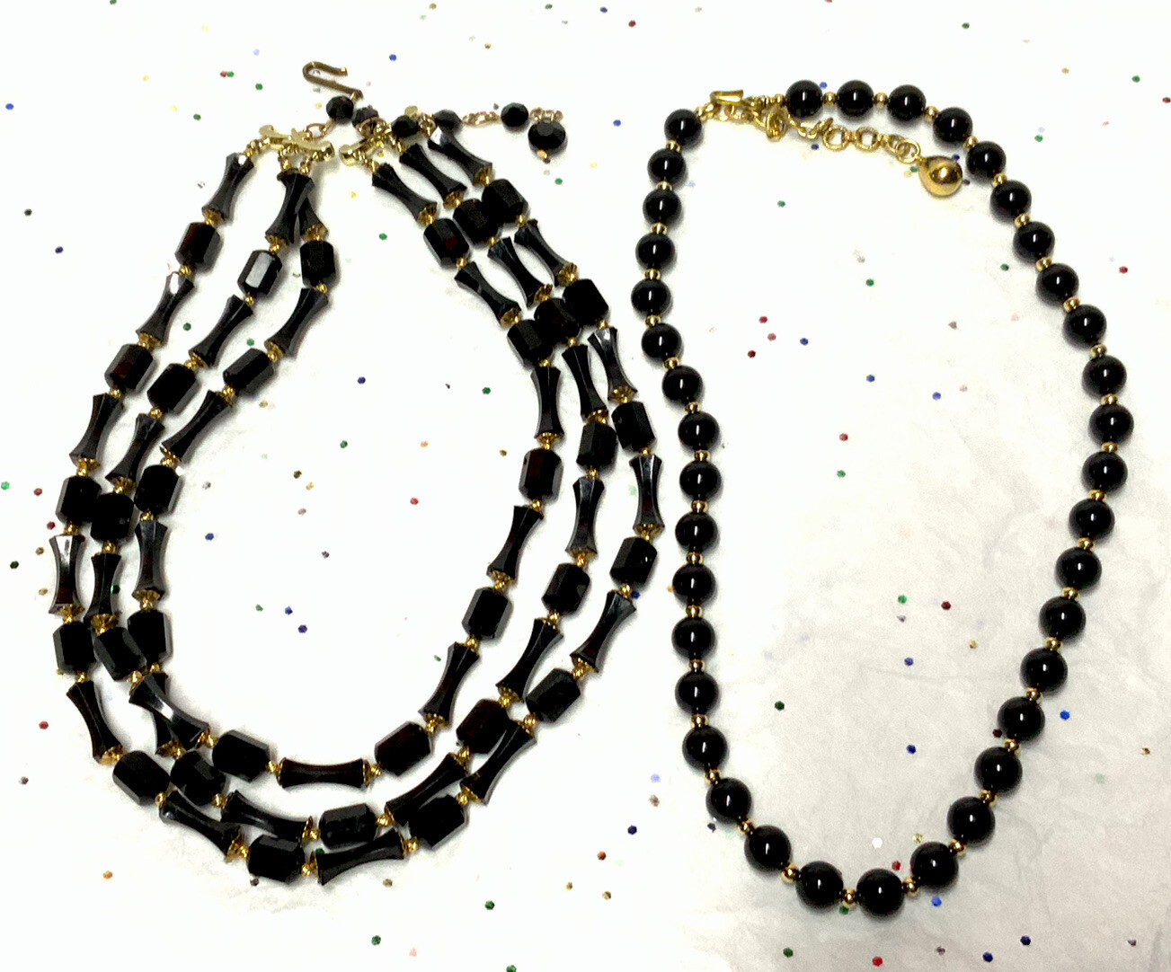 Vintage To Mod Faux Pearl/Lucite/Plastic/Acrylic Glass Bead+ Necklace 15~Lot