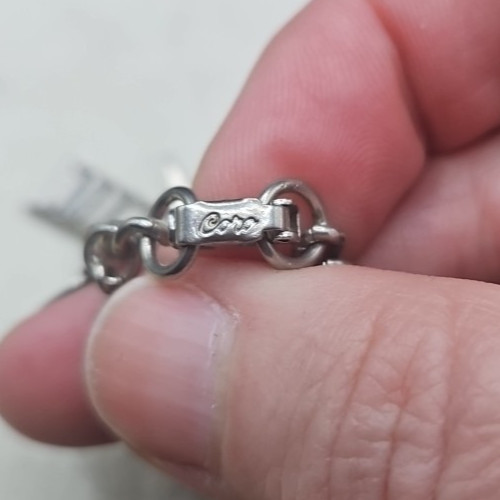 Coro Charm Bracelet Silvertone Vintage 7.25 In 70s 80s Truth Spinner Scissors