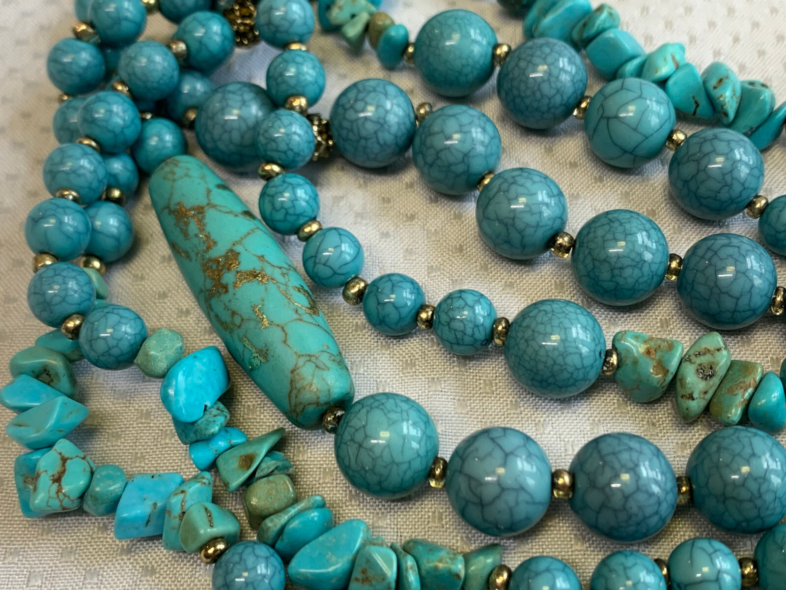 Chico’s Costume Jewelry Lot Necklaces Beaded Earthtones Layering Pieces