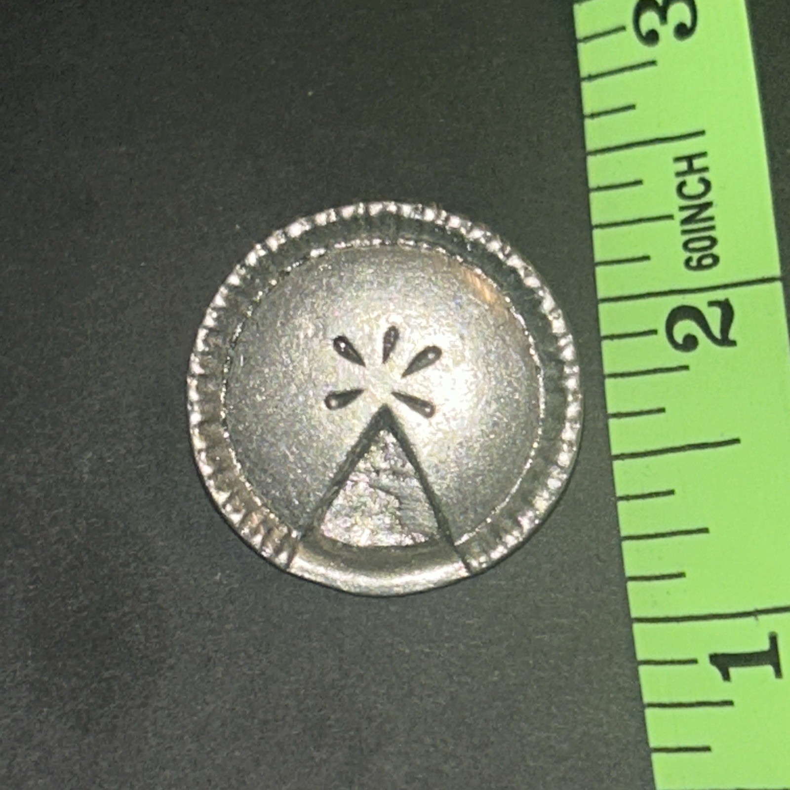 Vintage Pewter Jim Clift Pit Slice Hat Lapel Hat Pin Pinback