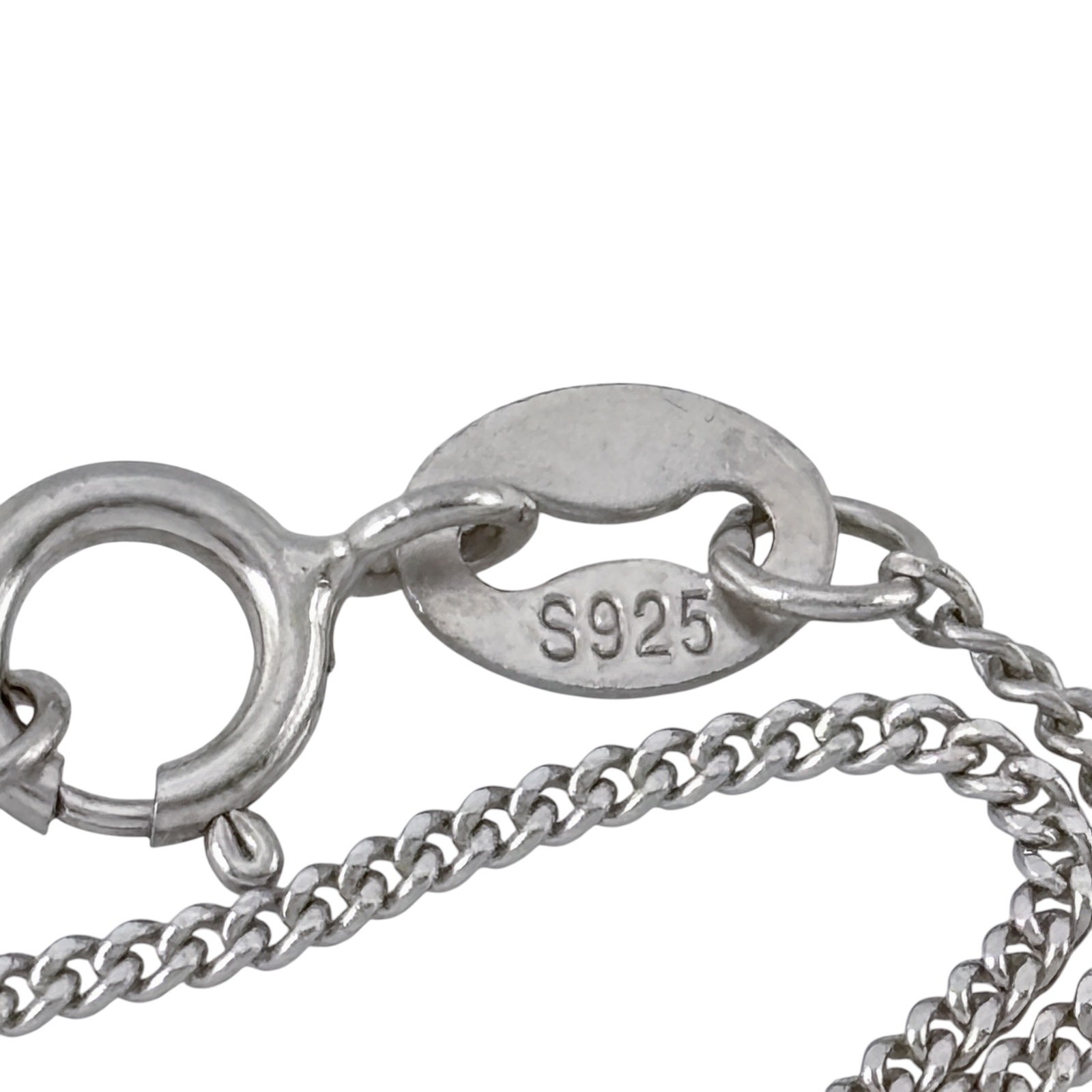 Vintage Sterling Silver 925 Curb Link Chain Necklace 15.5″, 16.5″, 17.5″