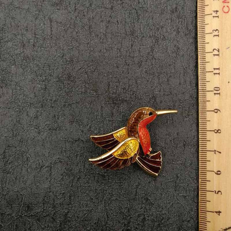 Antique French Enamel Brooch Pins Halloween Pumpkin Animal Plant Brooch Pin 1