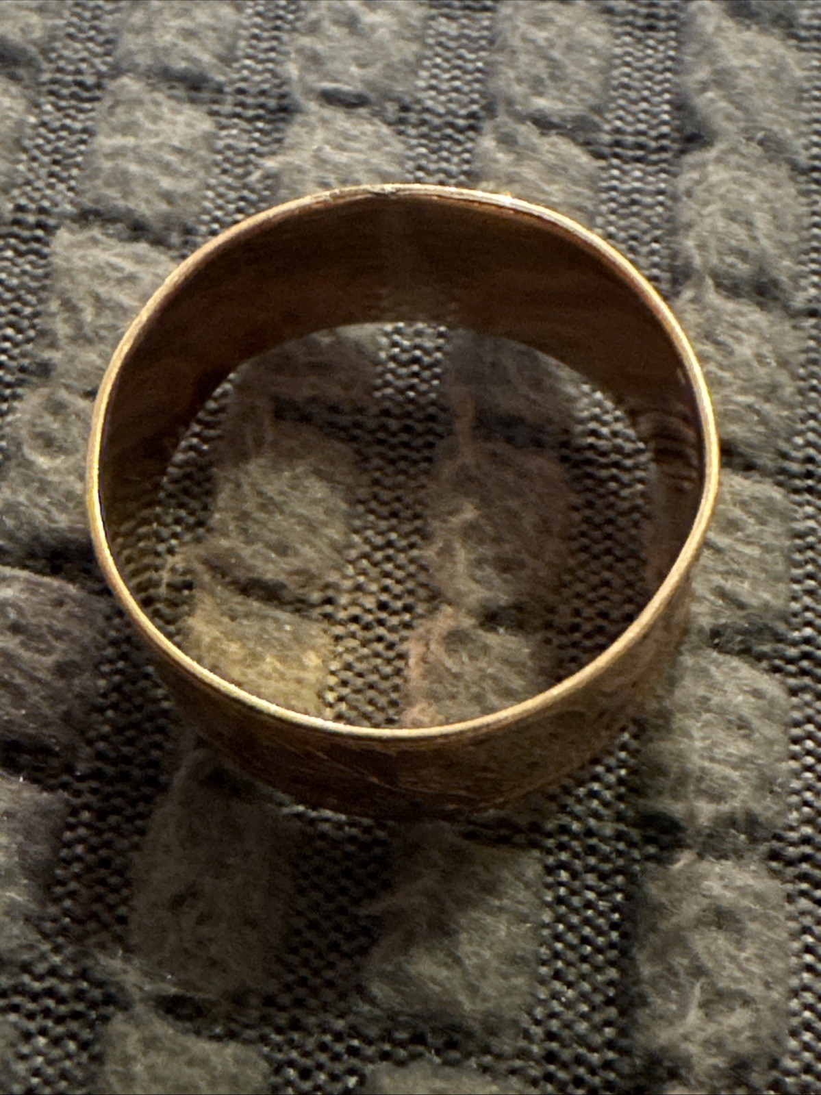 Antique Gold Band-Floral Design-Tested Low Carat-1.7 grams-Size 7 1/2