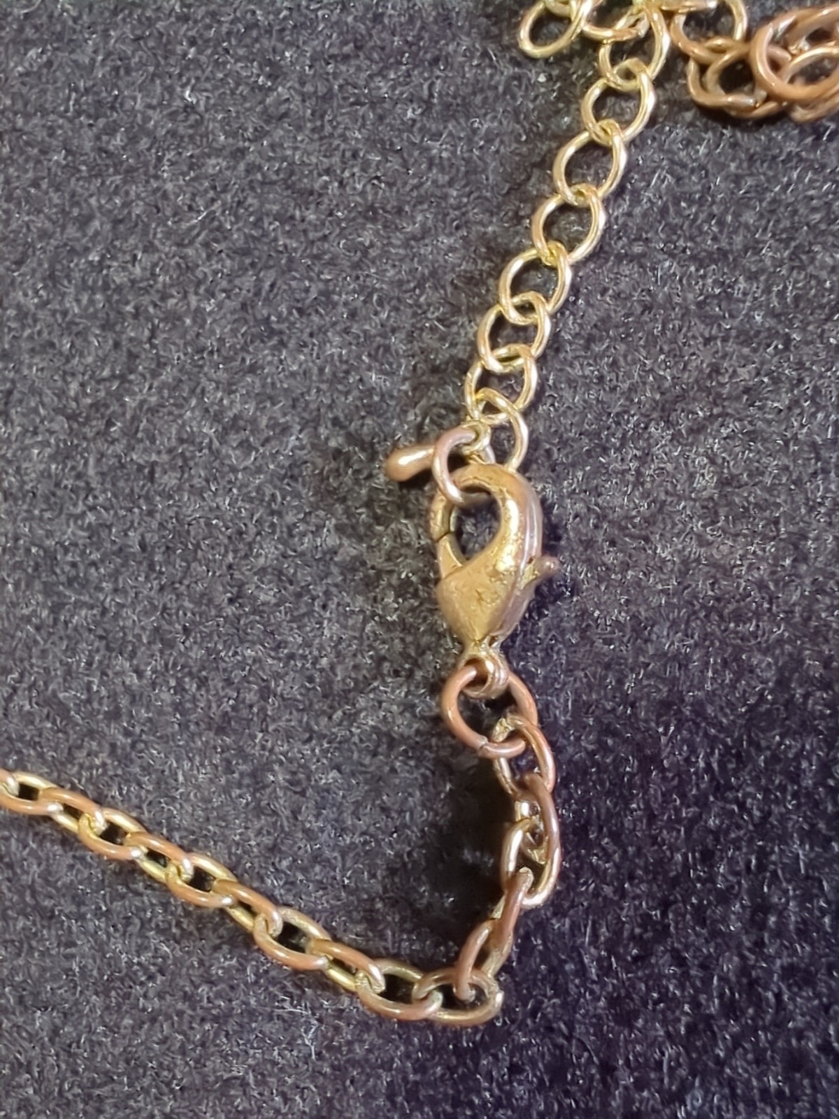BIB Gold tone Orange & Cream with Rhinestones Scoop Necklace Vintage 70s