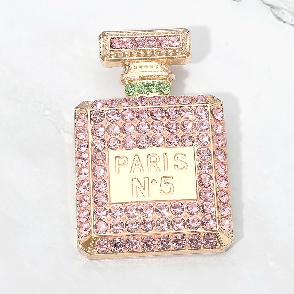 Punk And Green Designer Inspired Perfume Bottle Brooch