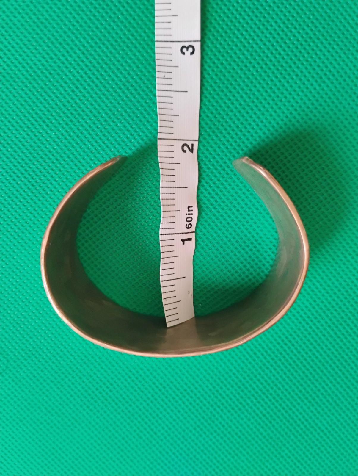 Artistic Mid-Century Modernist Copper Wave Cuff Bracelet