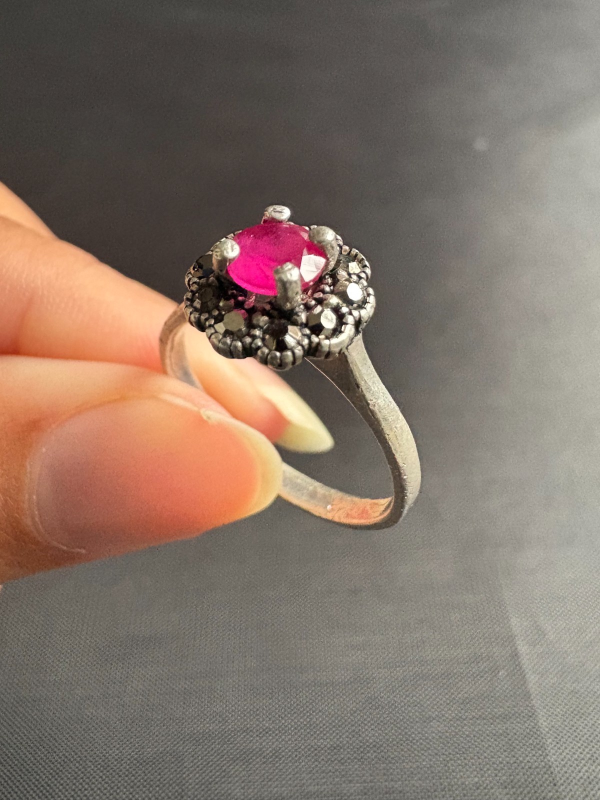 925 Sterling Silver 6 Rings Lot For Repair Missing Small Stones -Different Sizes