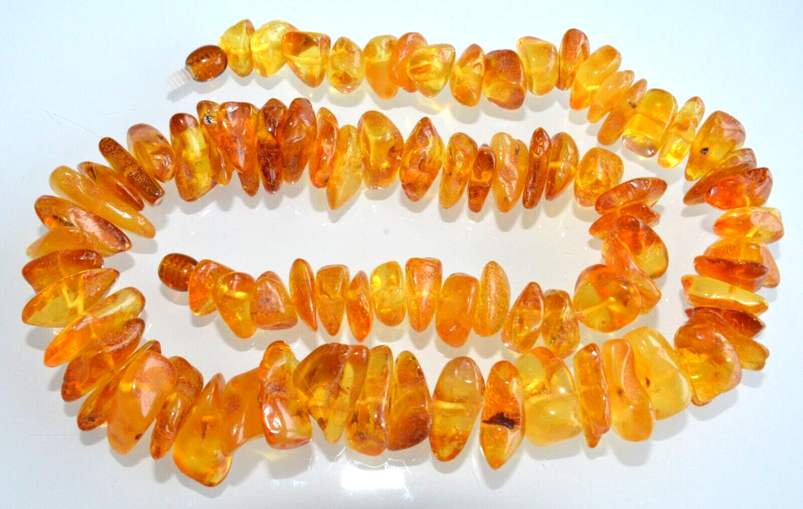58gr RUSSIAN SOVIET BALTIC AMBER BEAD NECKLACE 琥珀 BRACELET STONE PENDANT EARRING