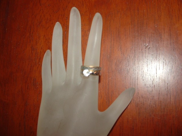 NEW Vintage 2 tone 14K Dura-Klad Gold Electroplate 2 PC. wedding set SIZE 5