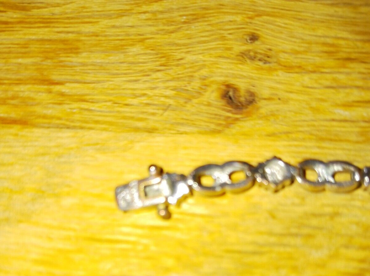 VINTAGE / MODERN – SIGNED PAJ BB CHINA – SILVER TONE BRACELET WITH SAFETY CLASPS