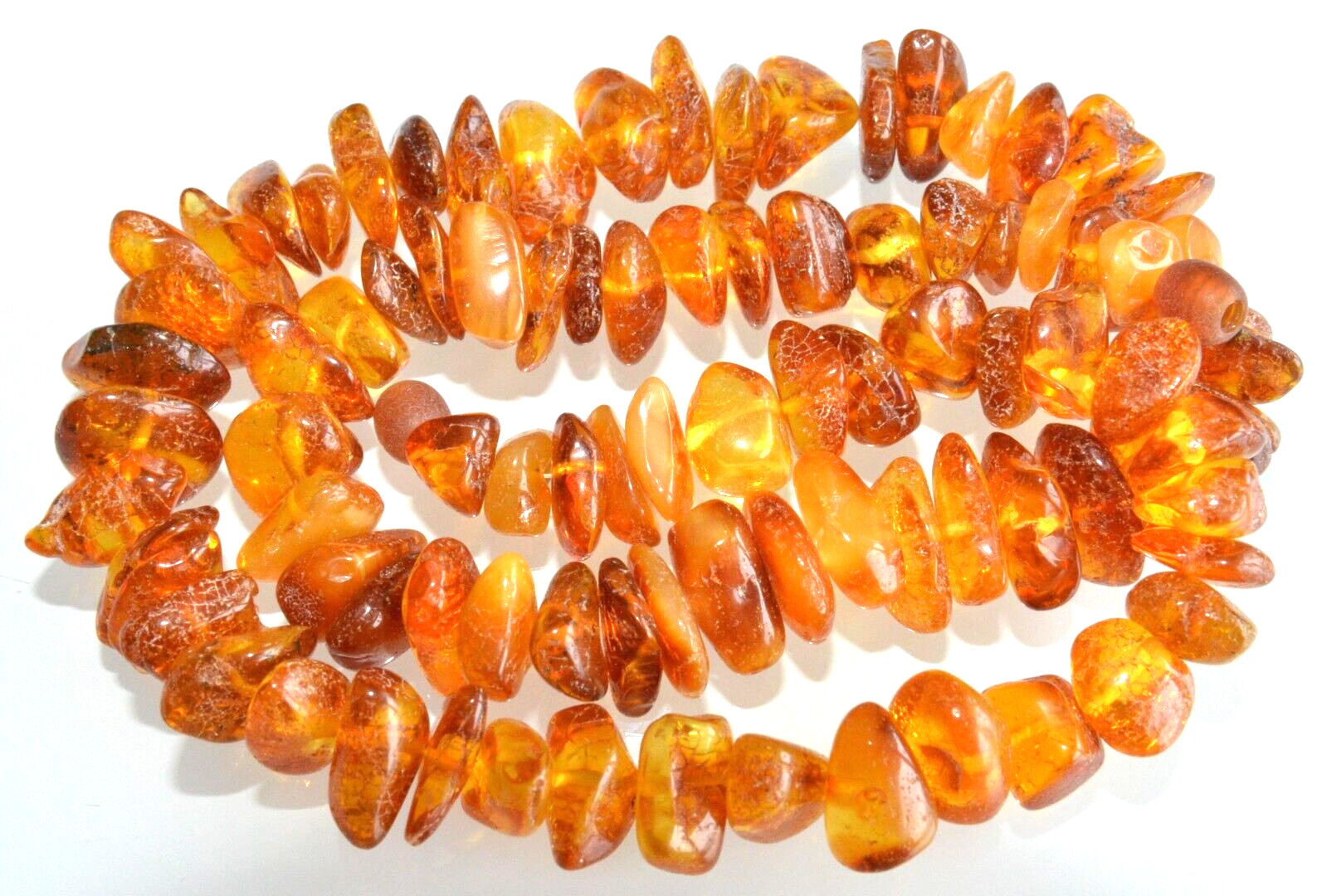 43gr RUSSIAN SOVIET BALTIC AMBER BEAD NECKLACE 琥珀 BRACELET STONE PENDANT EARRING