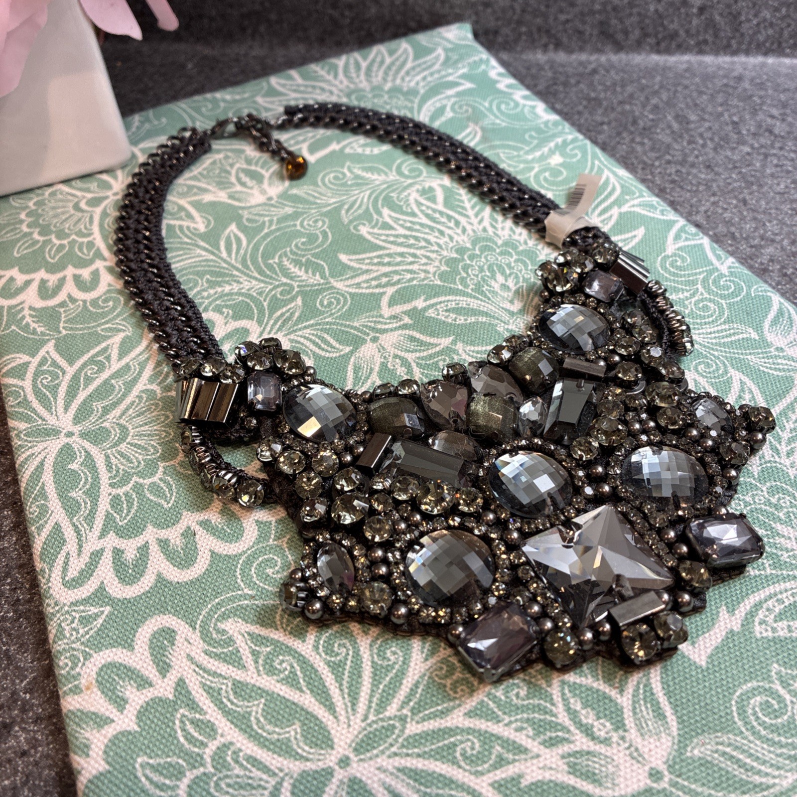 Nocturne Bib Luxury Crystal Rhinestone Beaded Necklace