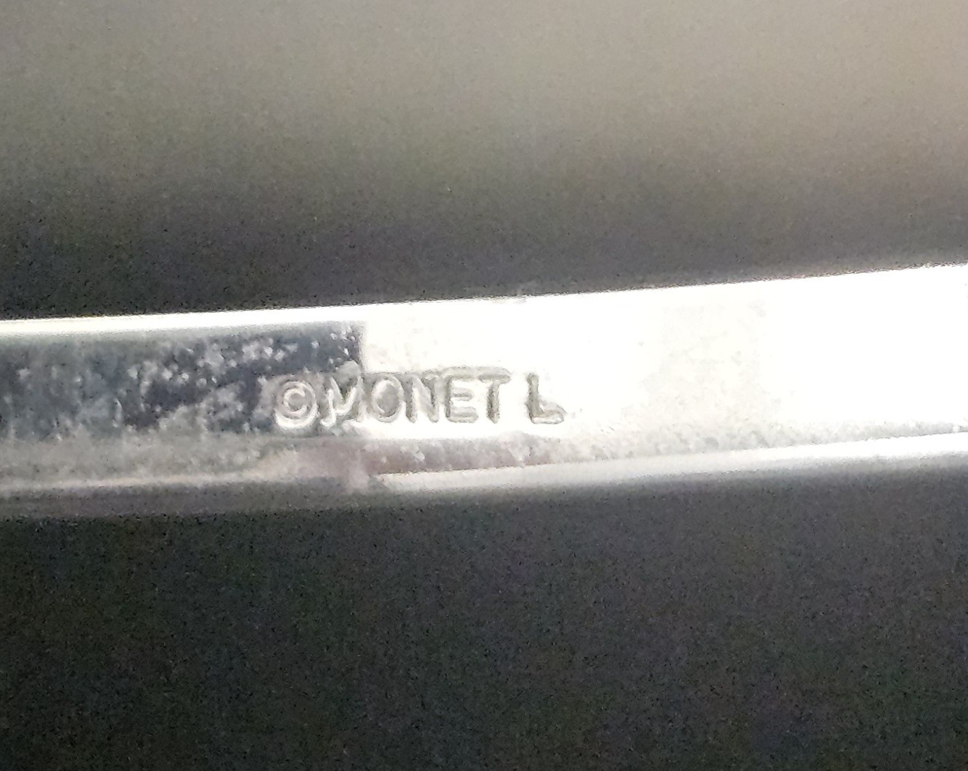 Post 1950 Monet Silver-tone Bracelet With Brushed Textured Finish