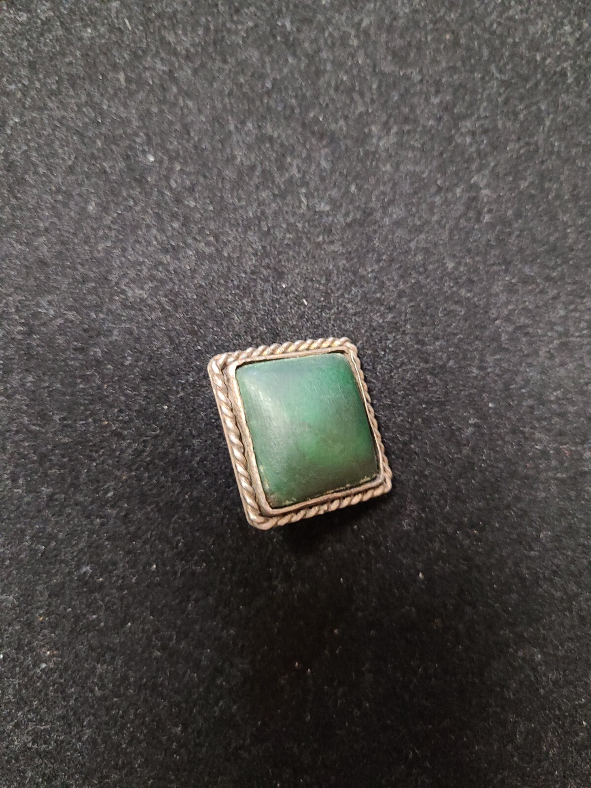 Old Brooch About 1″ Square , Looks To Be Stamped Sterling Spelled Out