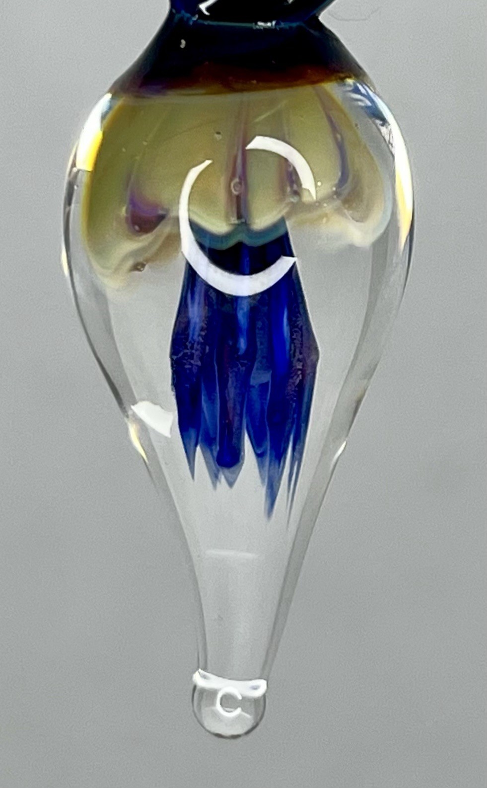 Lot Of 46 Artisan HandBlown Art Glass Flower Pendants Beads Murano Style In Case