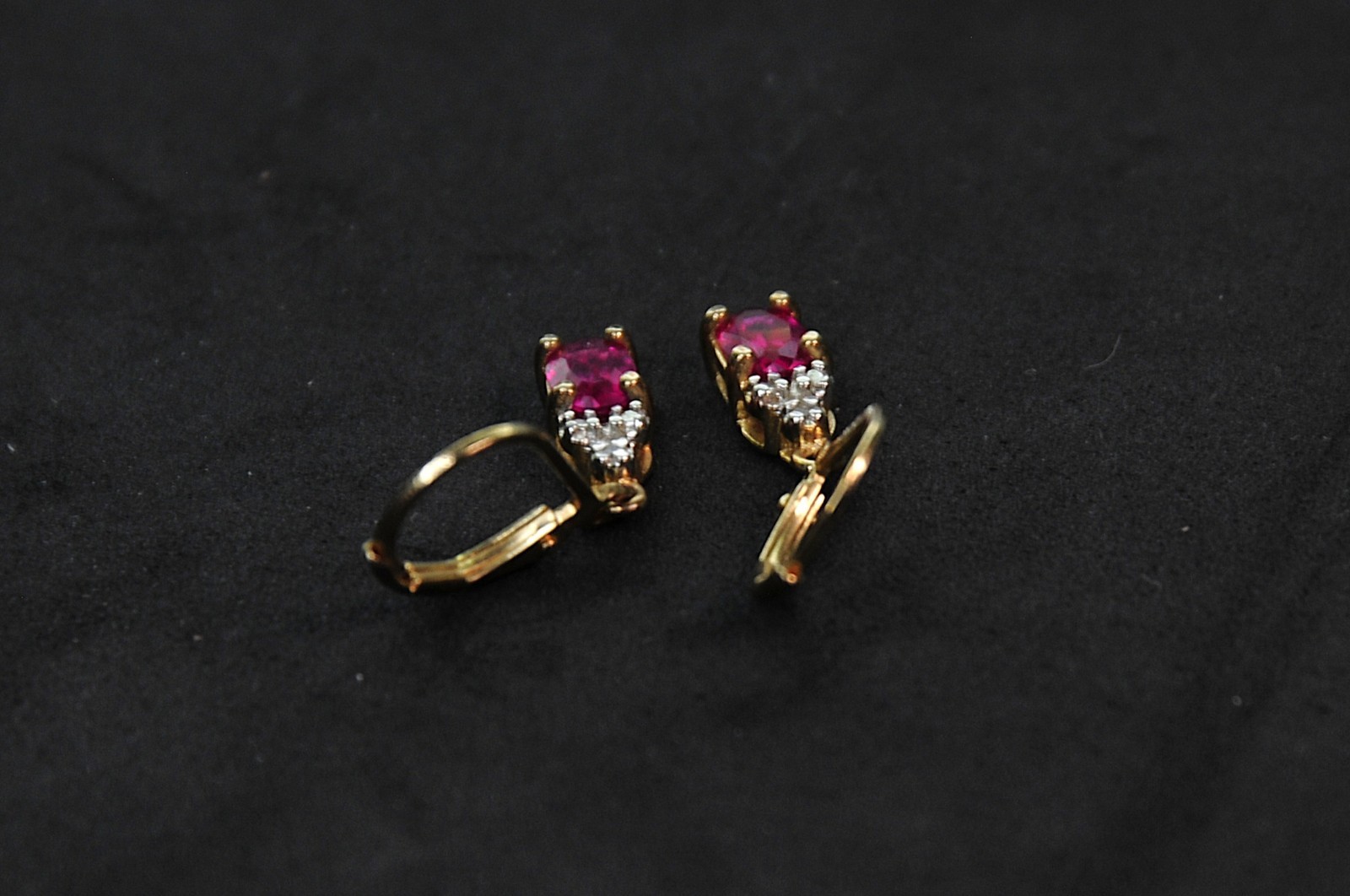 Ross Simons Sterling Silver Ruby Tested Earrings