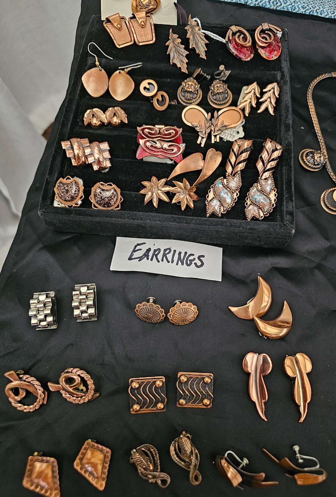 Estate Collection Vintage Copper Jewelry RENOIR Rebajes & More- 73 pcs
