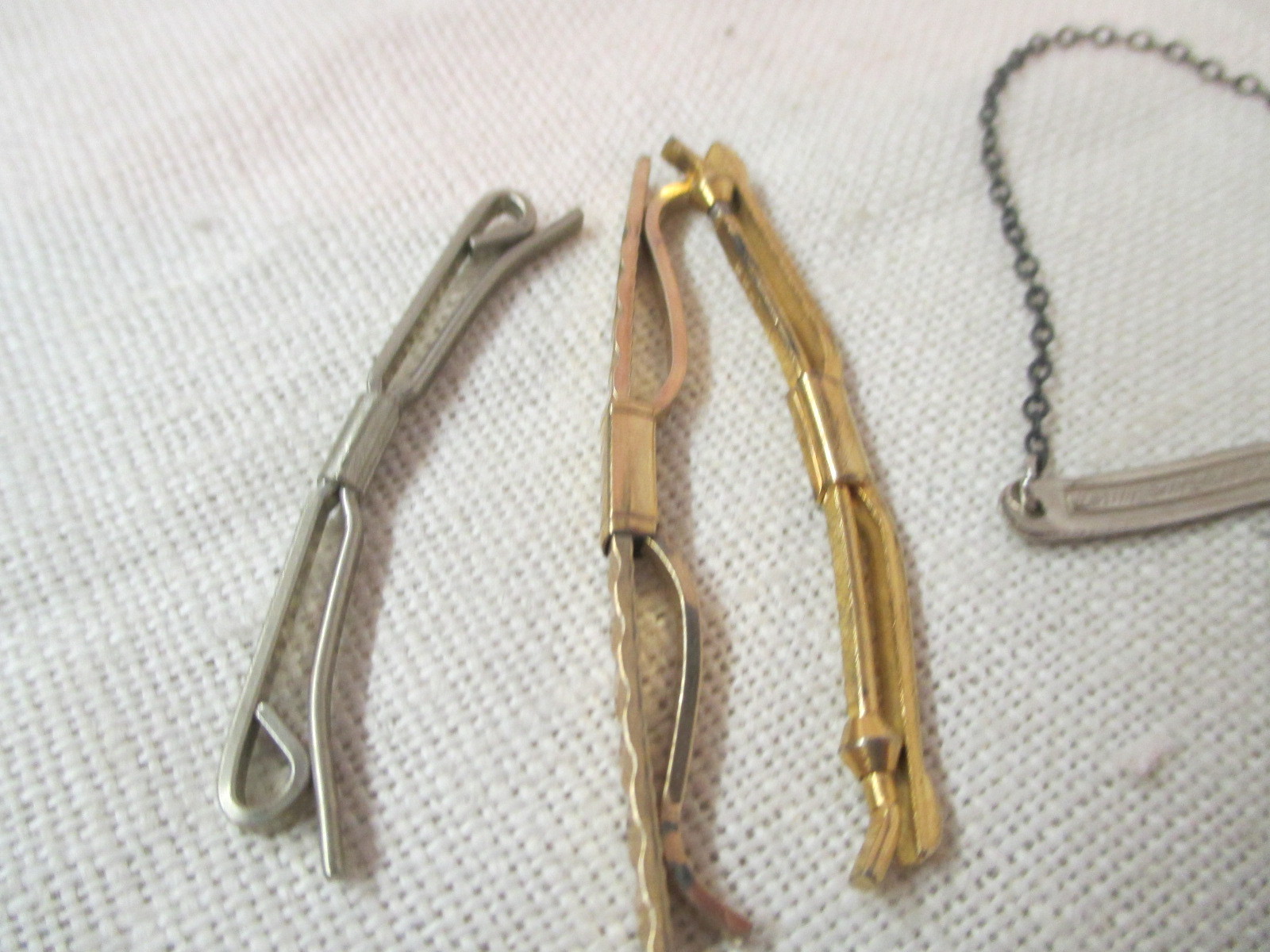 Vintage 8 Tie Clasps Ball-Grip Hadley & others