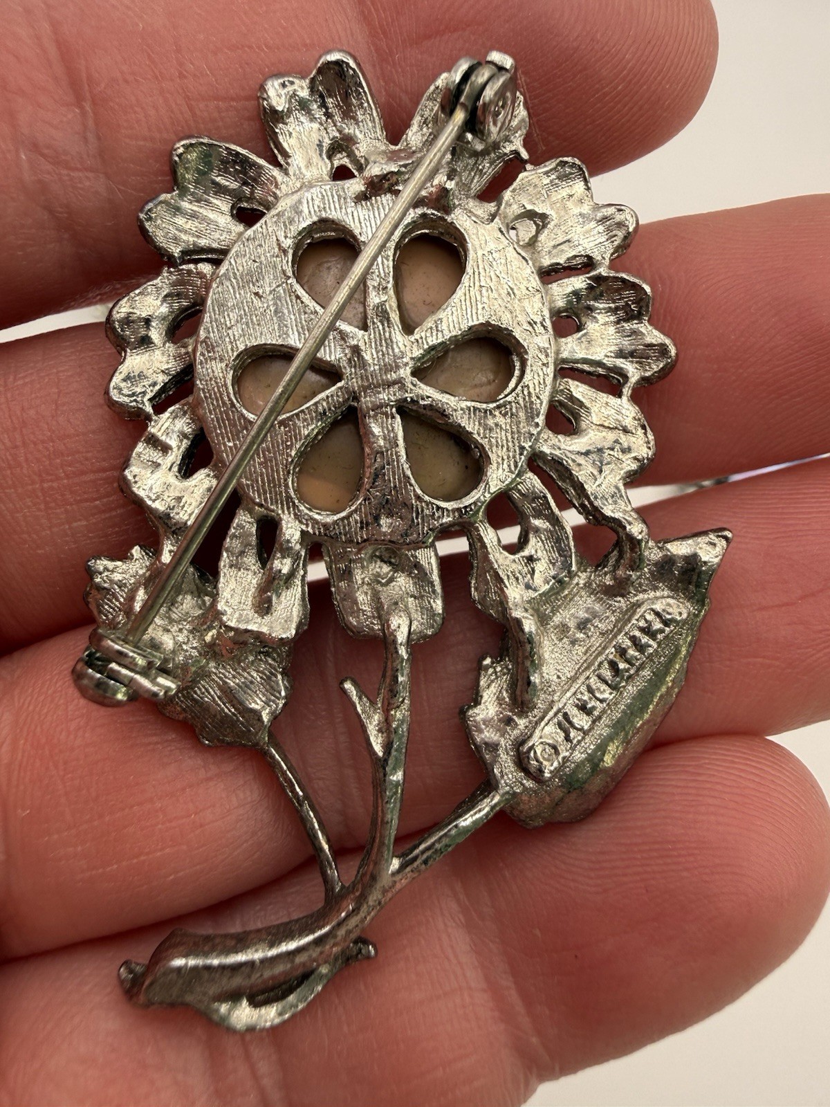 Vintage Jewelerama Brooch Lot Dog Flower Circle Wreath Pin