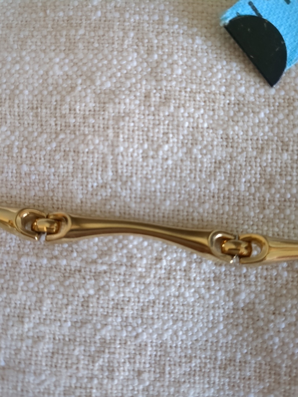 Vintage Gold Tone Bar Necklace Link Chain Bar Necklace 16″