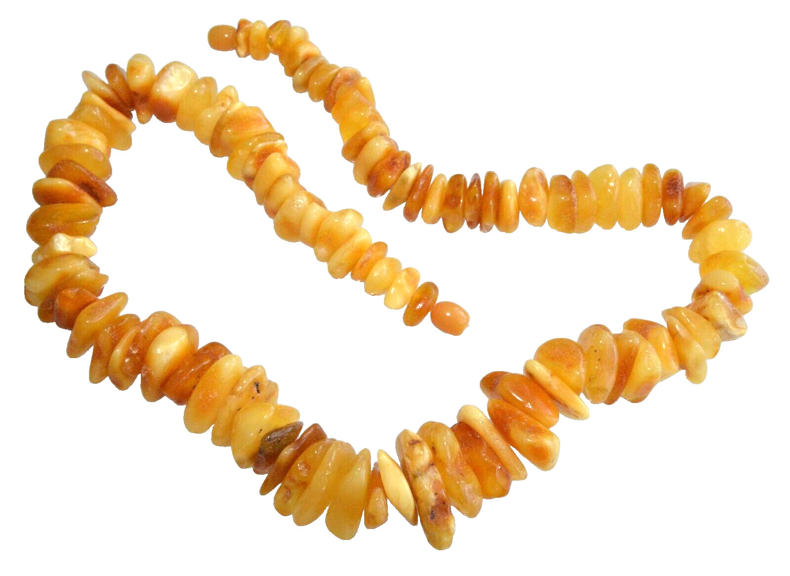 ✅48cm = 60gr RUSSIAN SOVIET BALTIC AMBER BEAD NECKLACE 琥珀 BRACELET STONE PENDANT