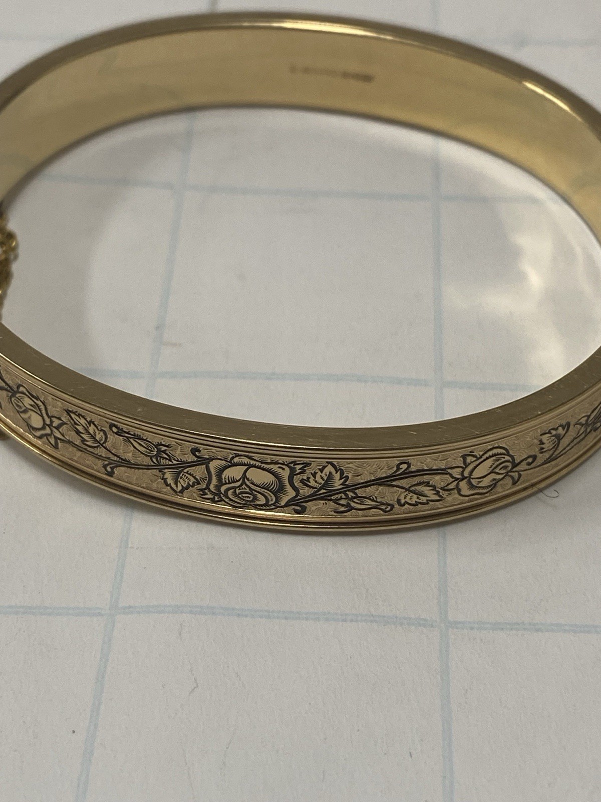 Vintage Winard Bracelet Bangle Hinged 12K Gold Filled Approx 1/2 Wide