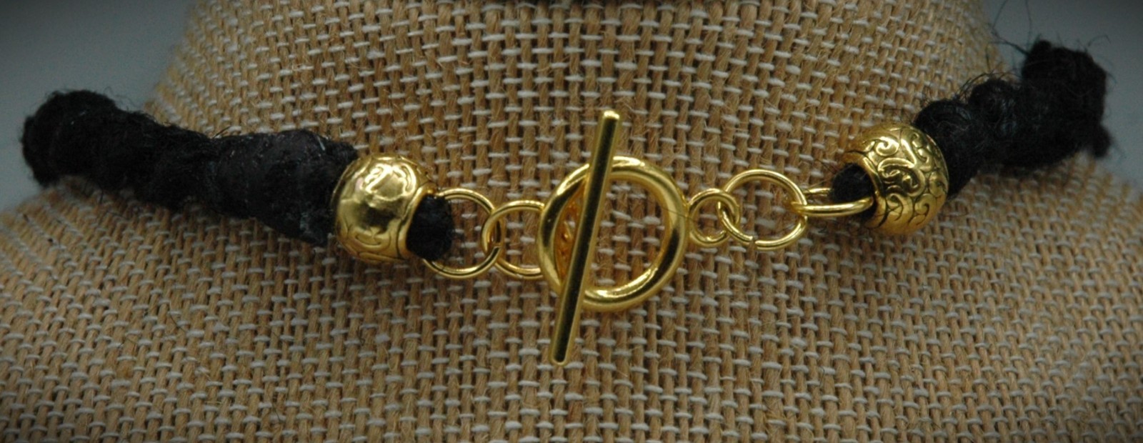 Vintage 1966 Avon Perfume Locket on a Handmade 20″ Black Hemp Chain