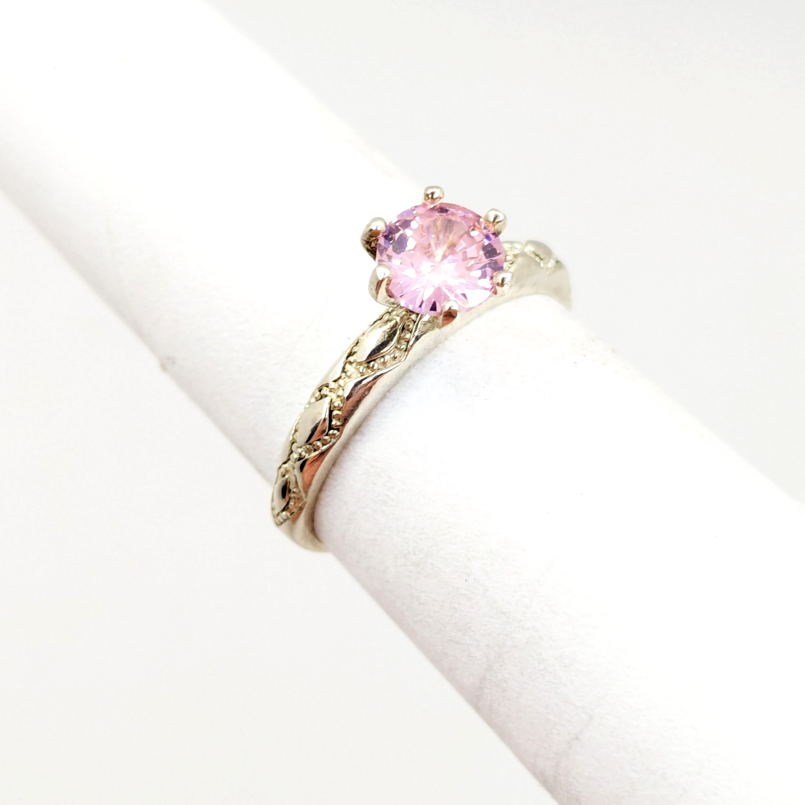 Vintage Luxury RING Silver 925 with Chic Bright Stone -size: 7.75US (17.5mm)| #8