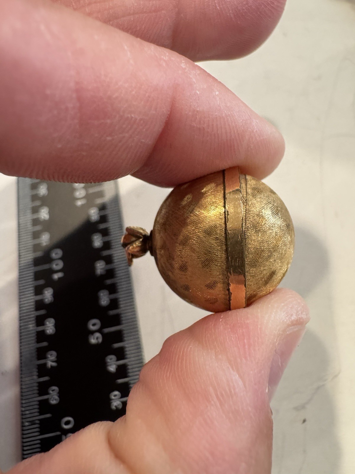 RARE SWISS ERNEST BOREL BALL SHAPED LADIES WATCH PENDANT-Manual Wind Working
