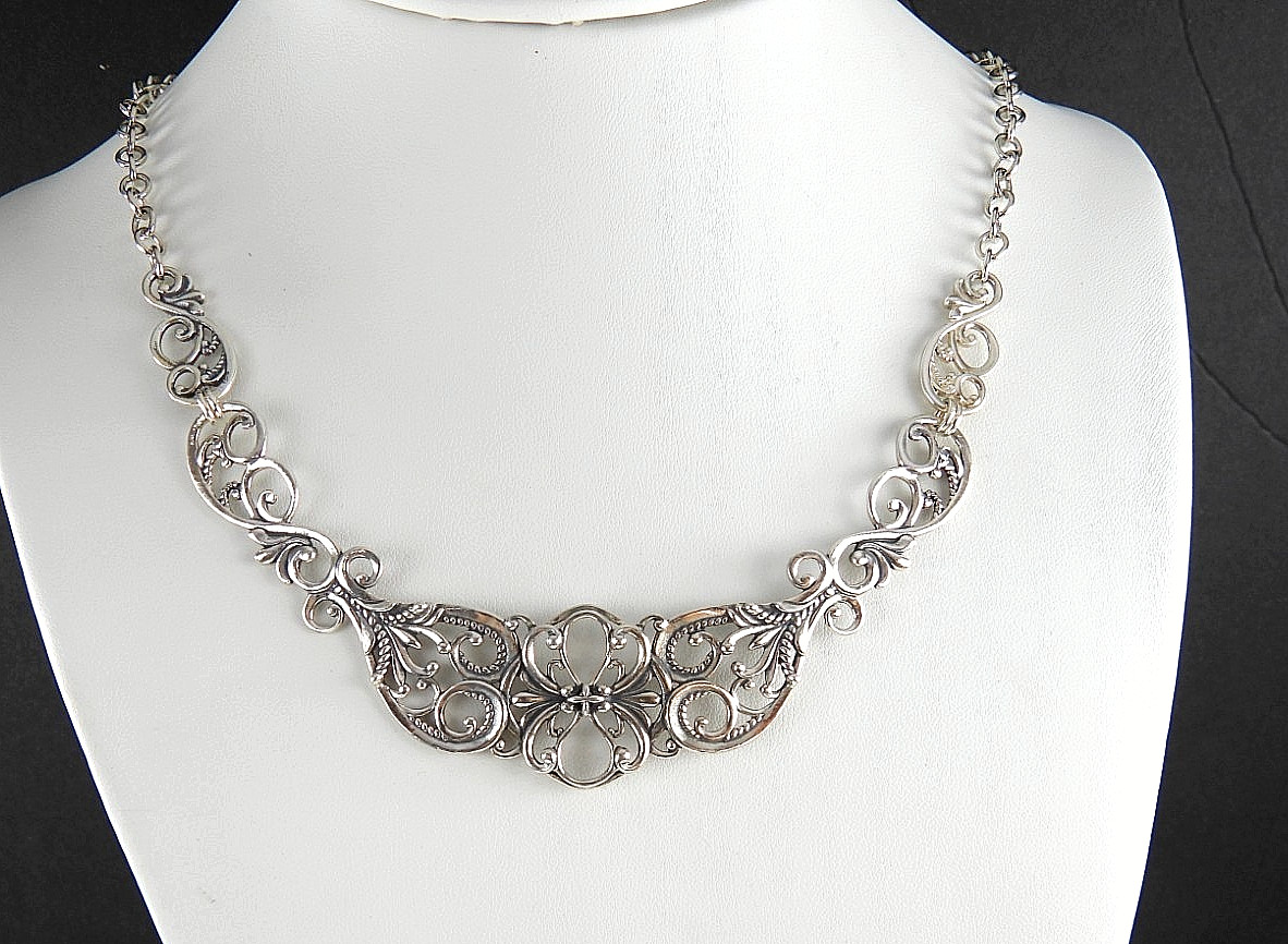 Vintage Carolyn Pollack Relios Victorian 925 Sterling Silver Chain Necklace