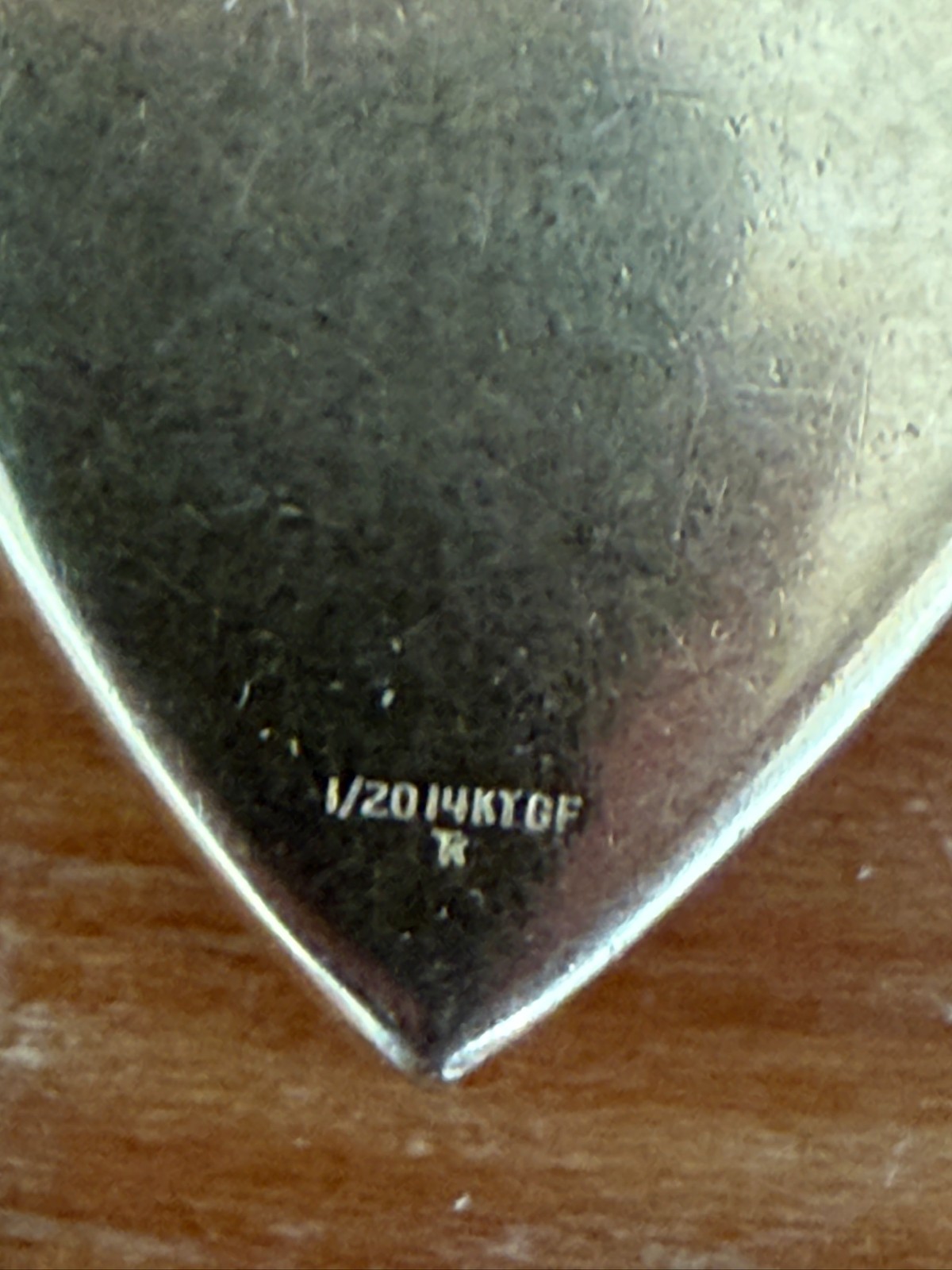 Vintage 1/20 14k Gold-Filled Heart Locket with I Love You