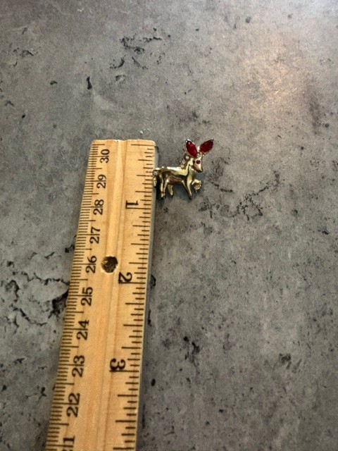 Vintage Lot of 3 Brooches- Frog, Silver Tone Penguin and Gold Tone donkey