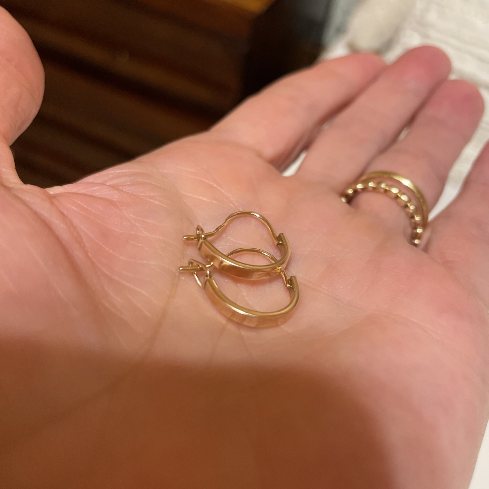 Super Cute Vintage EARRINGS GOLD 14K 583 USSR