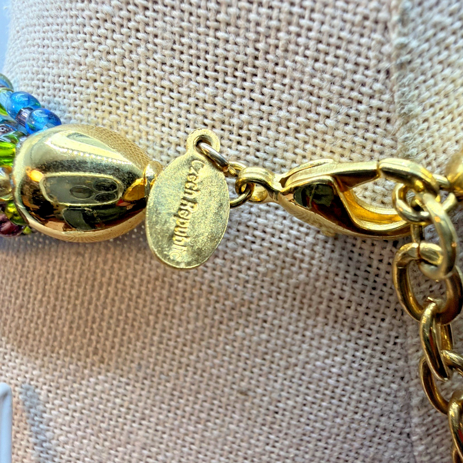 Vintage Joan Rivers Czech Beaded Glass Necklace Torsade Collection Pastel Colors