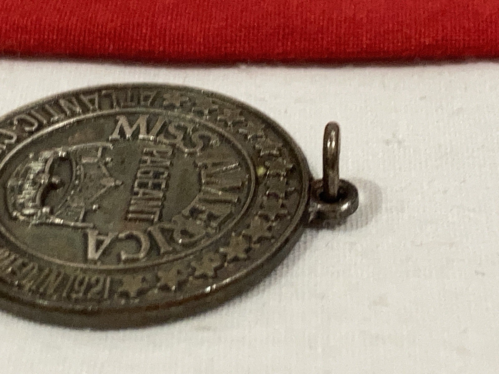 Vintage 1971 MISS AMERICA FABULOUS VALLEY PAGEANT Sterling Silver Charm Pendant