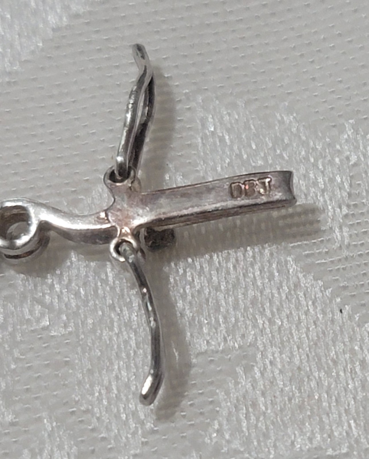 VINTAGE 925 SILVER MAKER MARK DBJ & TINY BRILLIANT CZ STONES 7″ TENNIS BRACELET