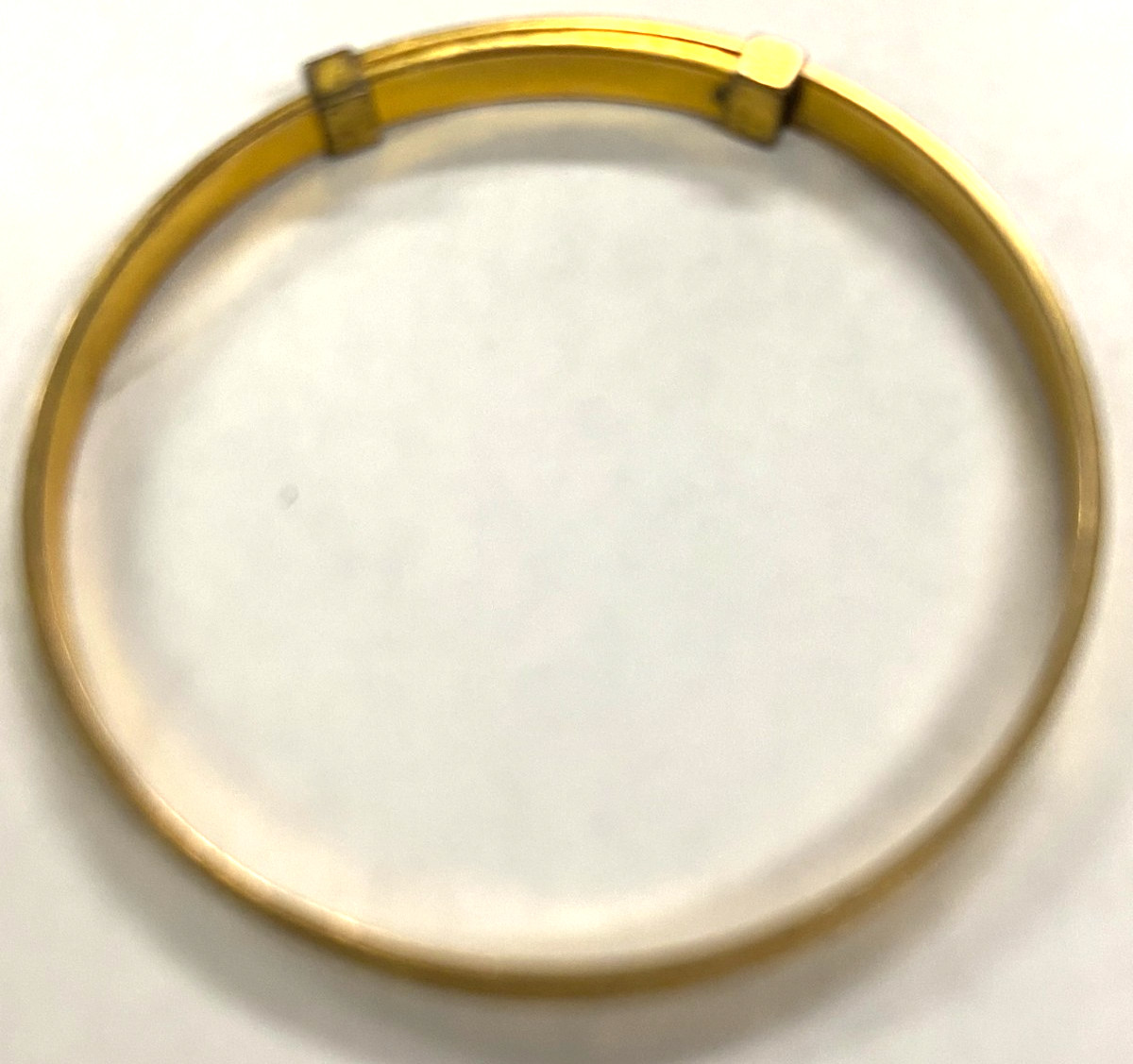 Vintage 1940s Lot of 2 Baby Bangle Bracelet 1 Stamped 12k Gold Filled & Unmarked