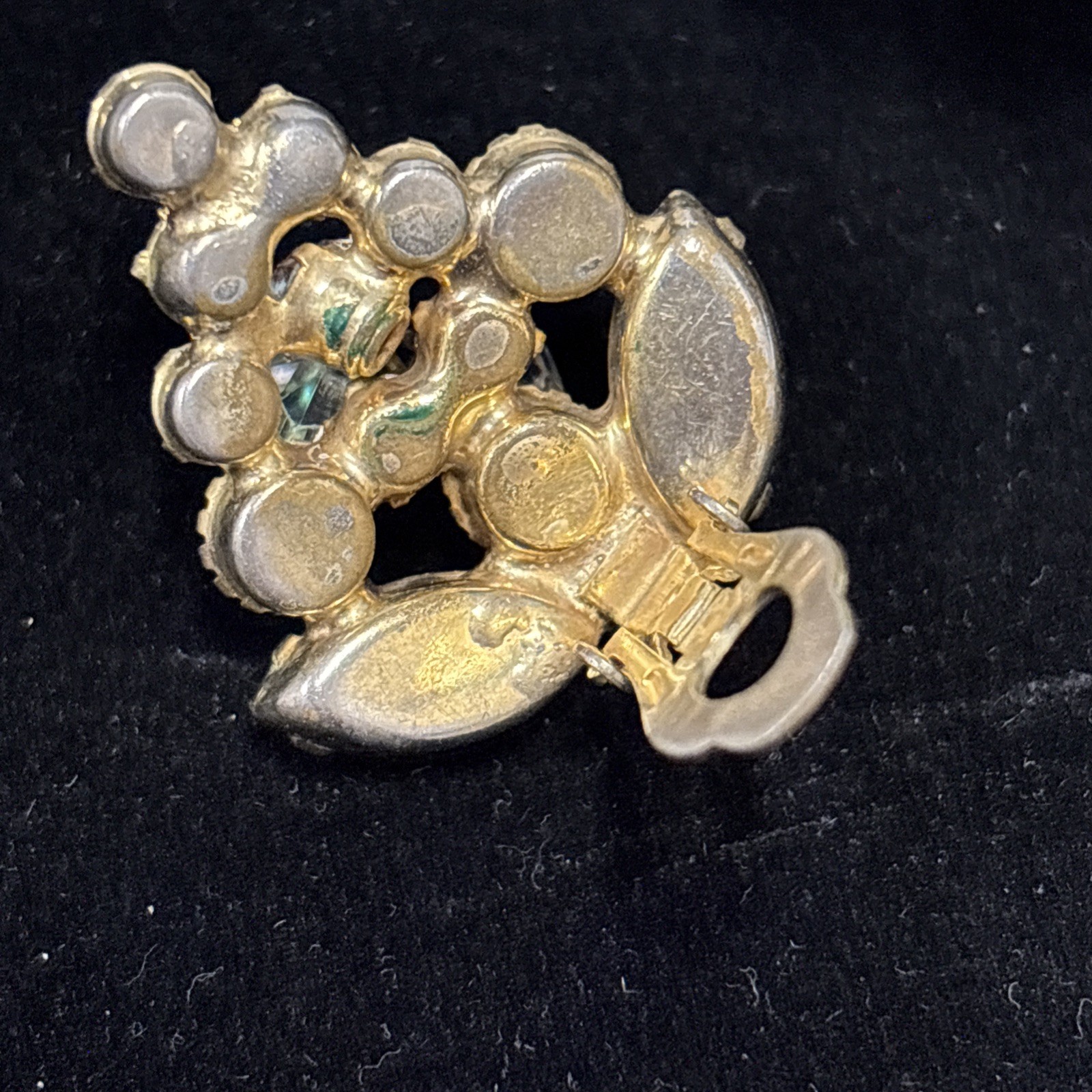 DeLizza & Elster Juliana Jewelry Set Brooch Earrings Verified 1950s Horseshoe