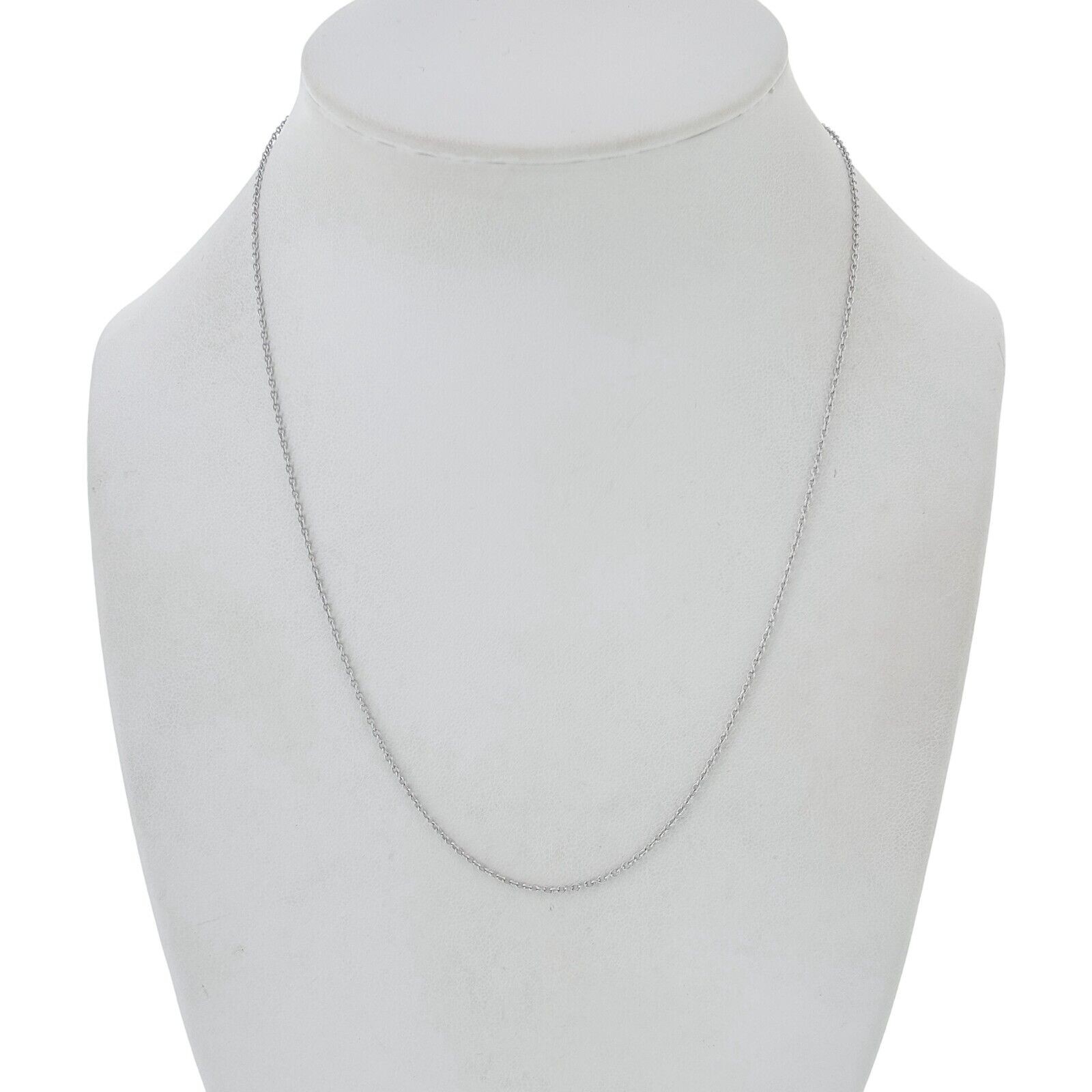 Vintage Sterling Silver 925 1.2mm Cable Link Chain Necklace 3 Lengths to 17.5″